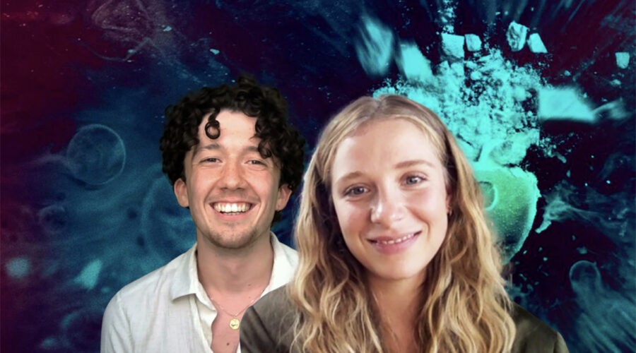 Maximilian Mundt e Lena Klenke, i protagonisti di “Come vendere droga online (in fretta)”. Credits: Netflix/Cattura Schermo Asap Online.