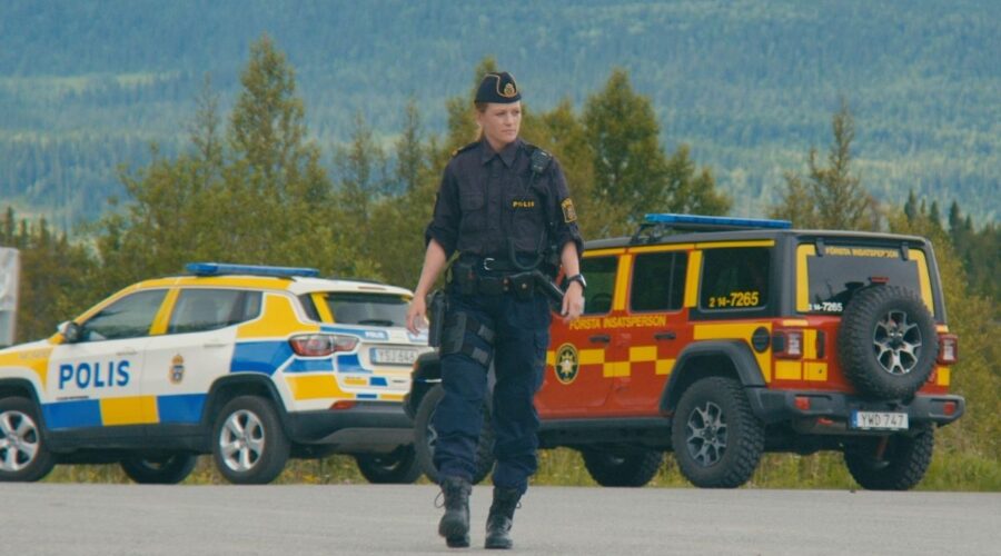 Primo Soccorso: Karin Bengtsson (Åsa Lindström) in una scena della serie. Credits: Sky Italia.