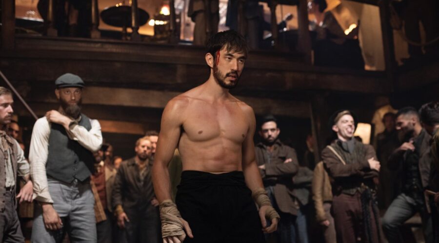 Andrew Koji (Ah Sahm) in una scena della seconda stagione di “Warrior”. Credits: Sky Italia