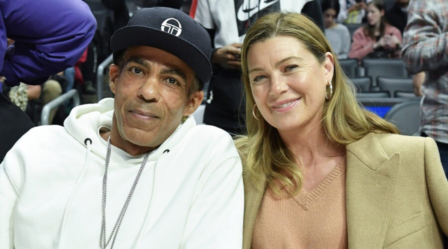 Da sinistra: Chris Ivery insieme a Ellen Pompeo. Credits: Allen Berezovsky/Getty Images.