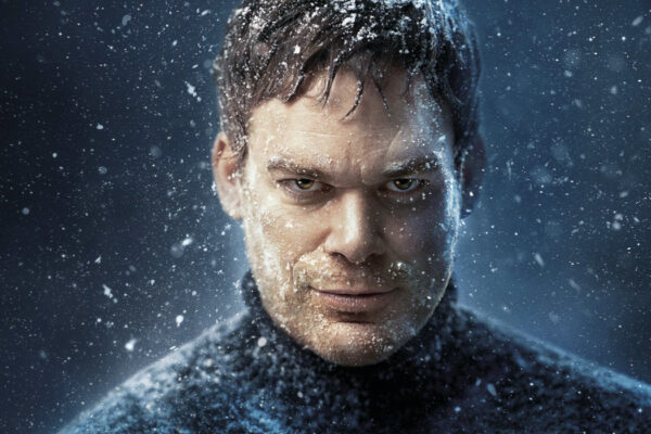 Dexter, Michael C. Hall nell'artwork della nona stagione. Credits: ViacomCBS Global Distribution Group/Sky.