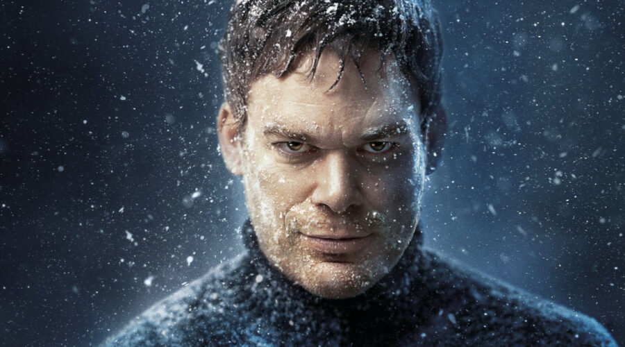 Dexter, Michael C. Hall nell'artwork della nona stagione. Credits: ViacomCBS Global Distribution Group/Sky.
