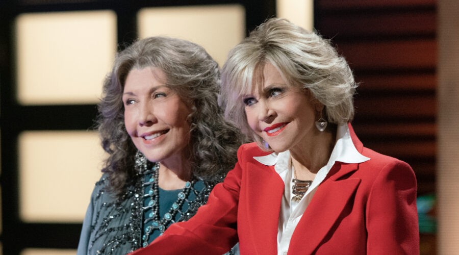 Da sinistra: Lily Tomlin e Jane Fonda. Credits: Lara Solanki/Netflix.