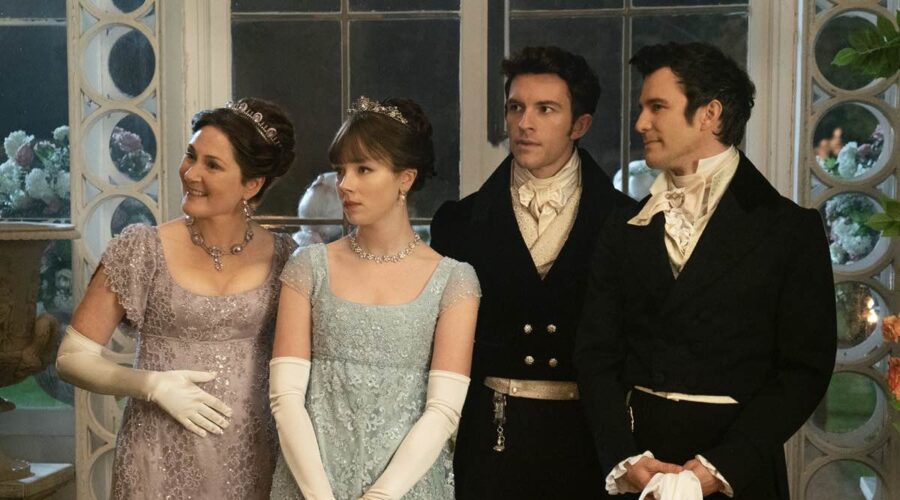 Bridgerton Il Cast In Una Scena Della Seconda Stagione. Credits: Liam Daniel/Netflix