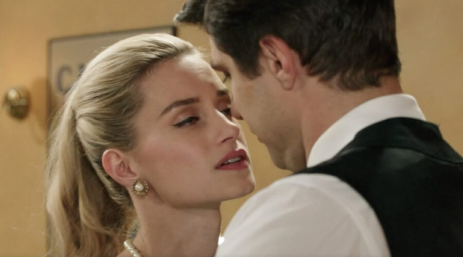 Giulia Arena (Ludovica Brancia di Montalto) e Pietro Masotti (Marcello Barbieri) in una scena della puntata 14 de