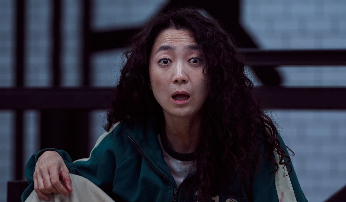 Squid Game: Kim Joo-ryung in una scena dell'episodio 108. Credits: Netflix