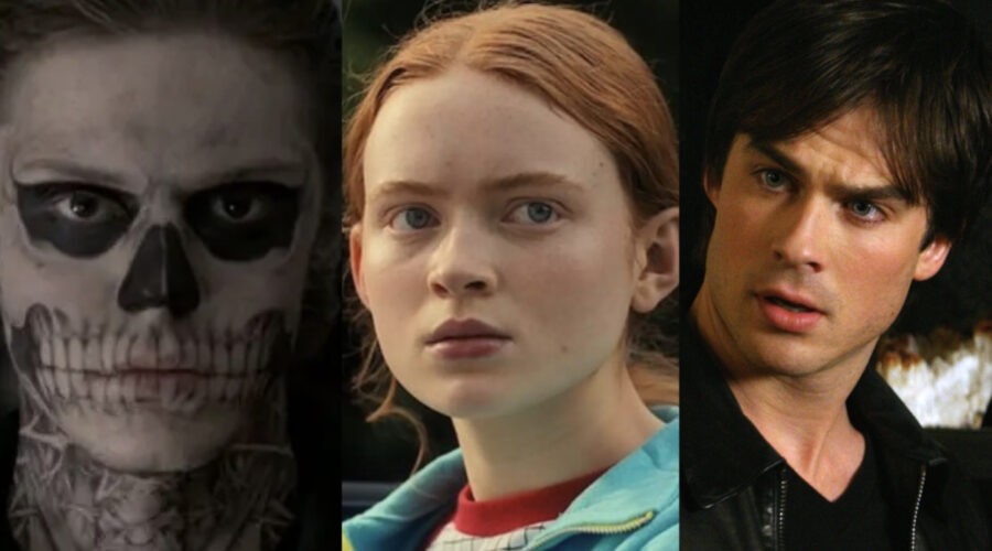 Evan Peters, Sadie Sink E Ian Somerhalder In American Horro Story, Stranger Things E The Vampire Diaries Credits Disney Plus, Netflix E Mediaset