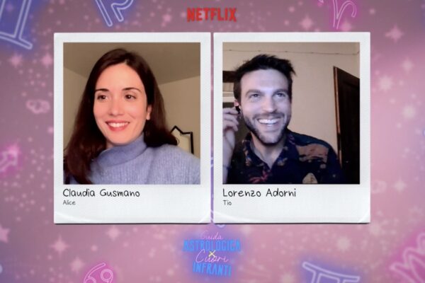 Da sinistra: Claudia Gusmano e Lorenzo Adorni, i protagonisti di “Guida astrologica per cuori infranti”. Credits: Cattura schermo Netflix/Tvserial.it