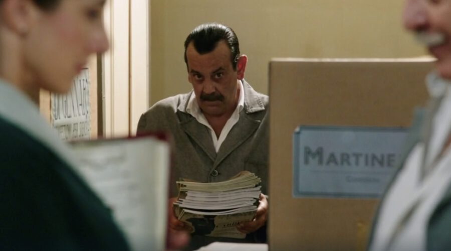 Nicola Rignanese (Giuseppe Amato) in una scena della puntata 15 de