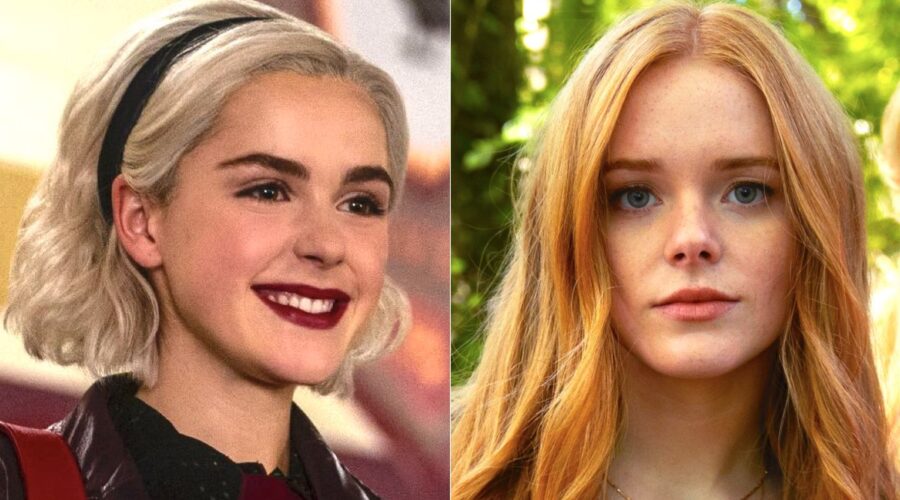 kiernan shipka in le terrificanti avventure di sabrina abigail cowen in fate the winx saga credits netflix
