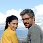 Anna Valle (Emma Conti) e Giuseppe Zeno (Enrico Leoni) in un posato per 