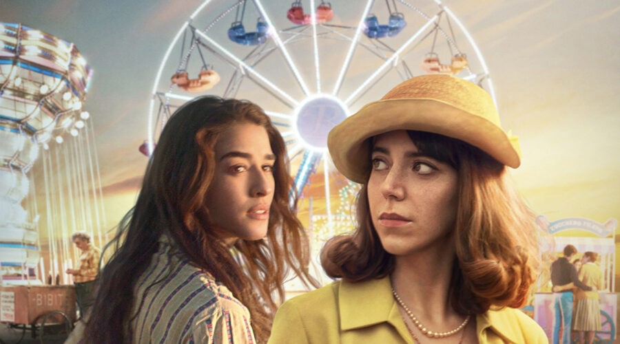 Da sinistra: Simona Tabasco e Lia Grieco, le protagoniste di “Luna Park”. Credits: Netflix.