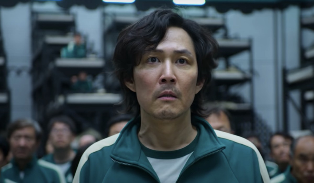 Seong Gi-hun (Lee Jung-jae), il protagonista in una fotogramma di “Squid Game”. Credits: Netflix/Cattura schermo.