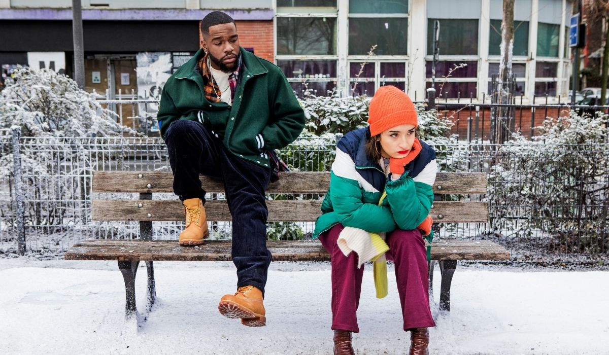 Christmas Flow: Tayc (Marcus) e Shirine Boutella (Lila). Credits: Netflix