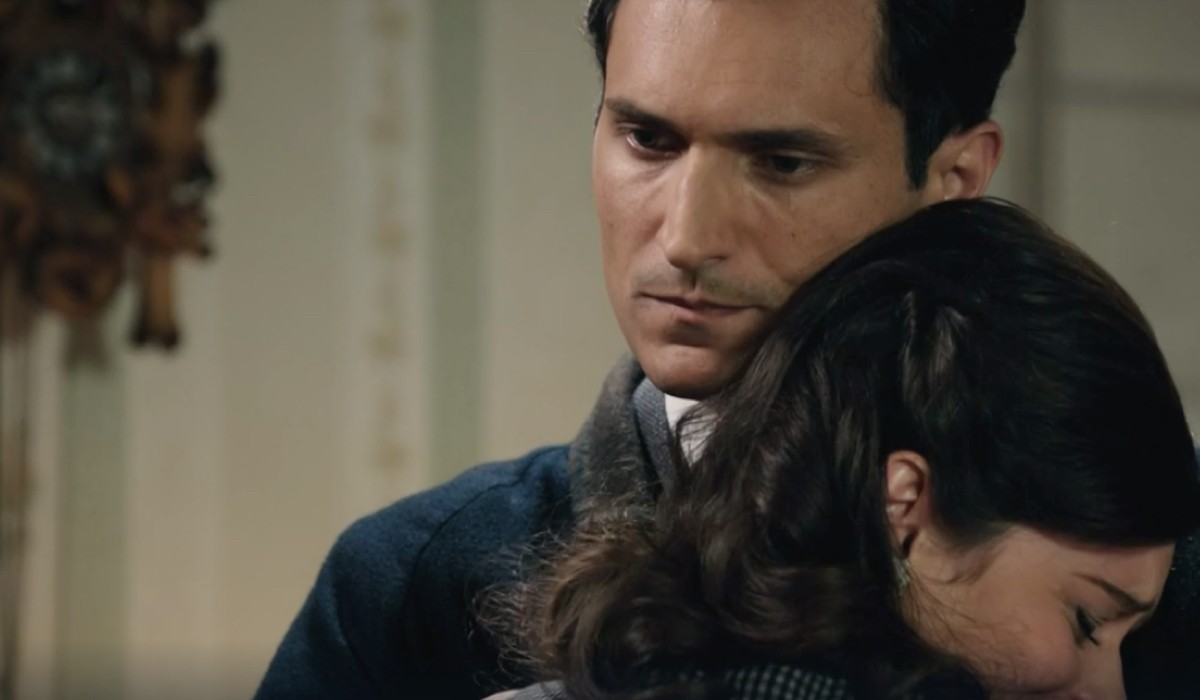 Alessandro Tersigni (Vittorio Conti) e Neva Leoni (Tina Amato) in una scena della puntata 40 de 