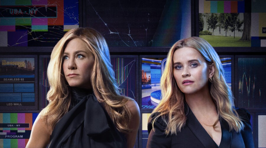 Da sinistra: Alex (Jennifer Aniston) e Bradley (Reese Witherspoon) nel poster della seconda stagione. Credits: Apple TV+.