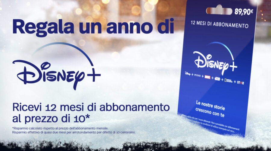 Disney+ Card: la carta prepagata per un anno di abbonamento a Disney+. Credits: Disney+