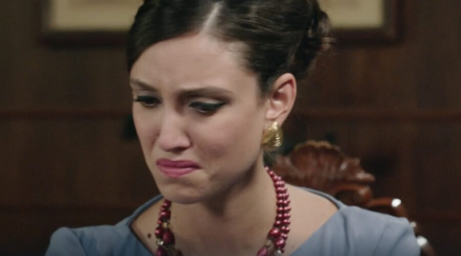 Lucrezia Massari (Flora Gentile Ravasi) in una scena della puntata 68 de 