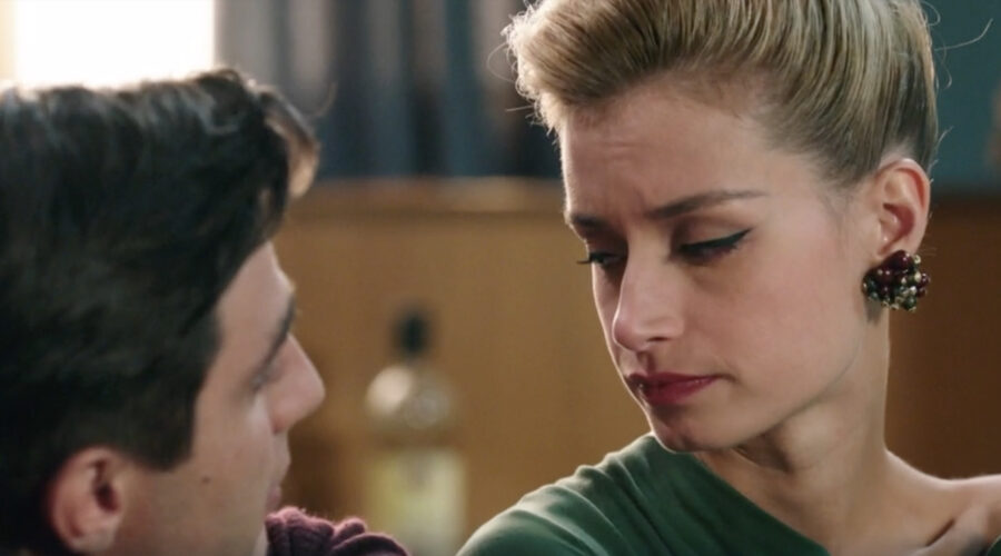 Pietro Masotti (Marcello Barbieri) e Ludovica Brancia di Montalto (Giulia Arena) in una scena della puntata 75 de