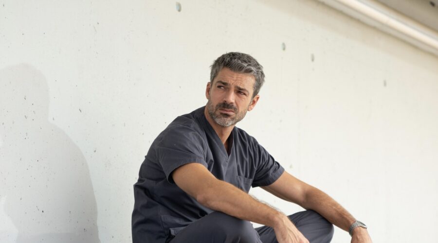 Luca Argentero (Andrea Fanti) in una scena di 