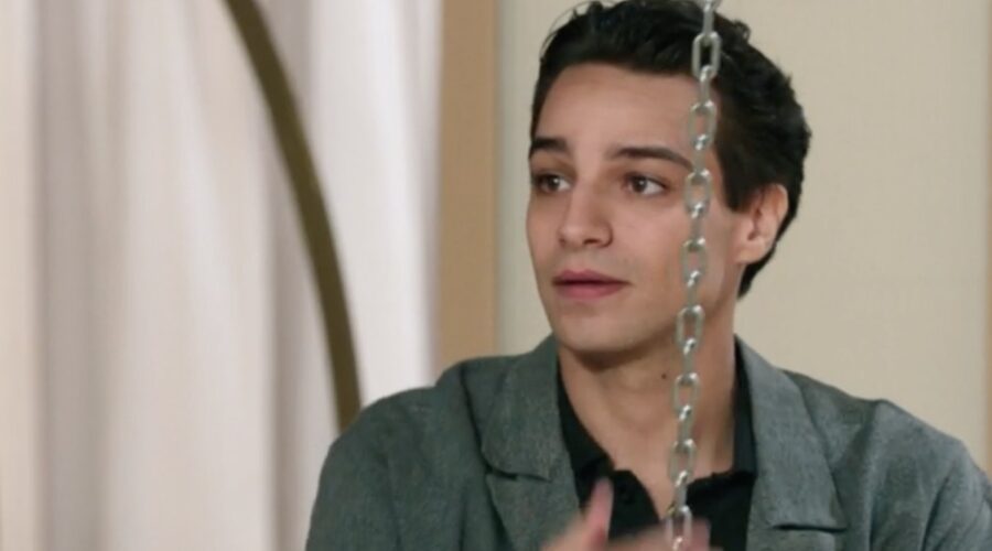 Luca Grispini (Nino Zaccheo) in una scena della puntata 84 de