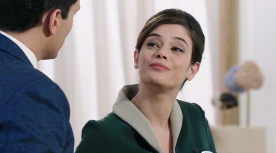 Alessandro Tersigni (Vittorio Conti) e Neva Leoni (Tina Amato) in una scena della puntata 87 de