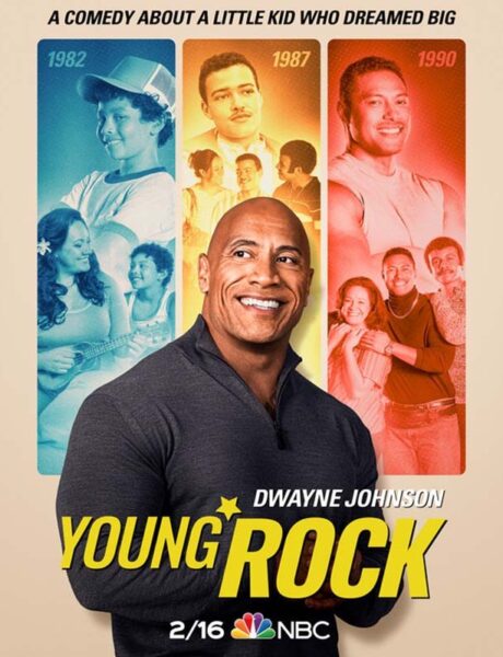 La locandina della serie TV Young Rock. Credits: Sky/NBC.