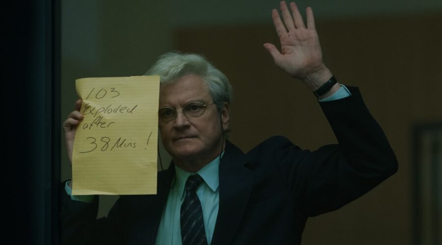 Colin Firth in una scena di “Lockerbie” Credits: Sky.