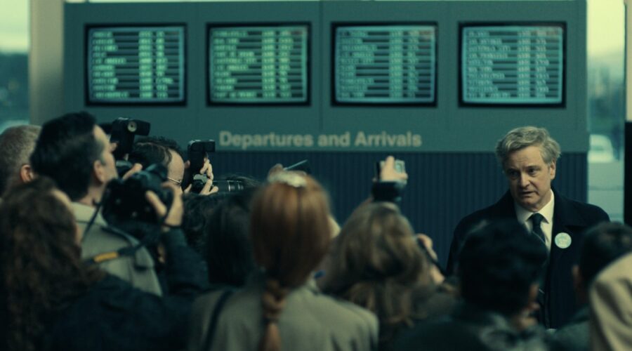 Colin Firth in una scena di “Lockerbie” Credits: Sky.