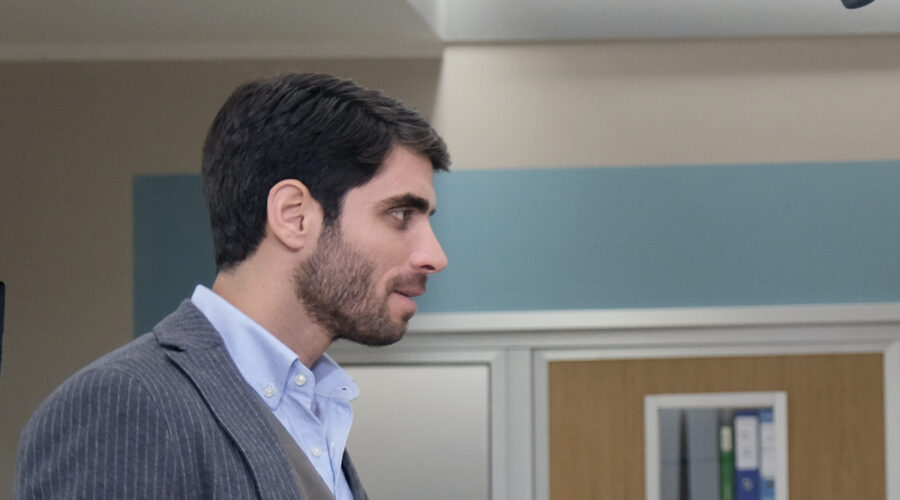 Marco Rossetti (Damiano Cesconi) in una scena di