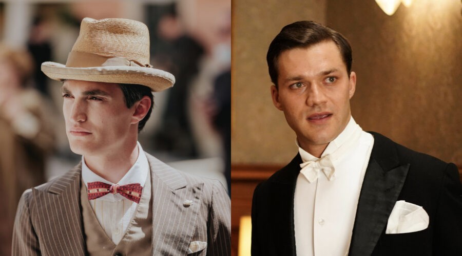 Da sinistra: Rocco Fasano e Lorenzo Richelmy in “Hotel Portofino”. Credits: Sky Italia.