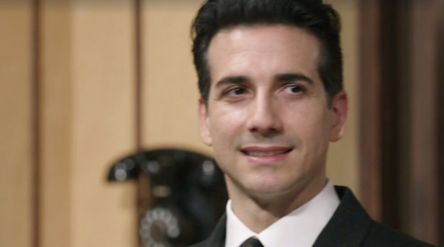 Luca Bastianello (Dante Romagnoli) in una scena della puntata 106 de 