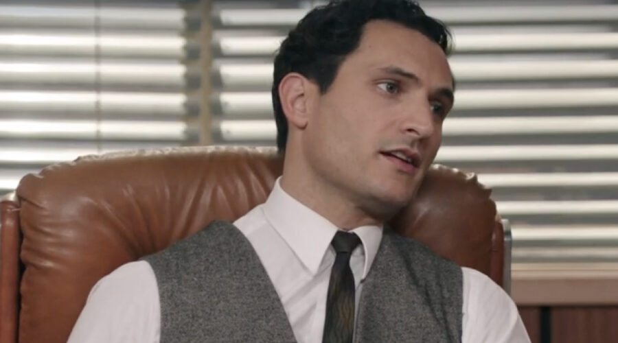 Alessandro Tersigni (Vittorio Conti) in una scena della puntata 111 de 