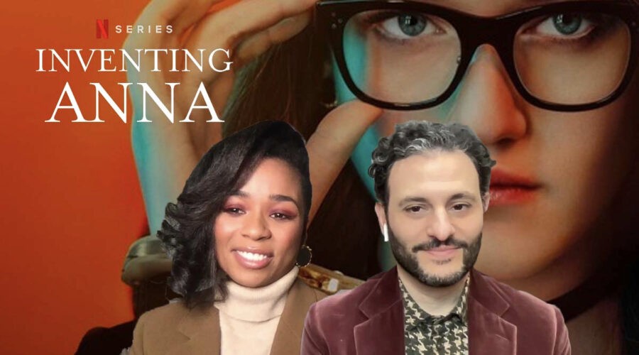 Alexis Floyd e Arian Moayed intervistati da Tvserial.it per “Inventing Anna”. Credits: Cattura schermo.