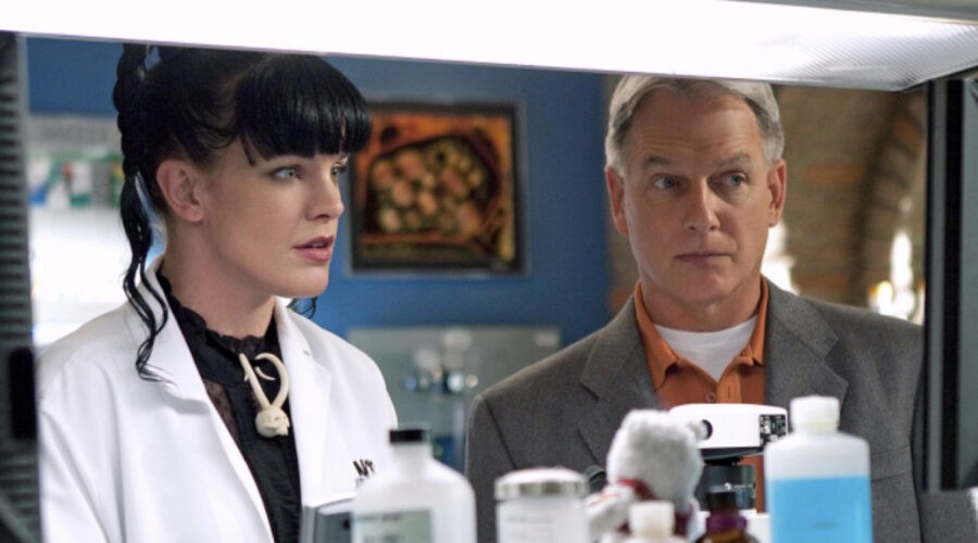 Pauley Perrette (Abigail Abby Sciuto) E Mark Harmon As Ncis Special Agent Leroy Jethro Gibbs