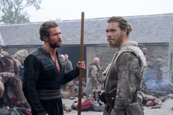 “Vikings: Valhalla”, da sinistra: Leo Suter (Harald) e Sam Corlett (Leif). Credits: Bernard Walsh/Netflix.