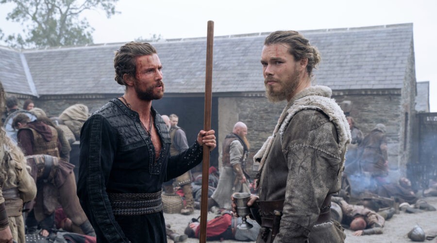 “Vikings: Valhalla”, da sinistra: Leo Suter (Harald) e Sam Corlett (Leif). Credits: Bernard Walsh/Netflix.