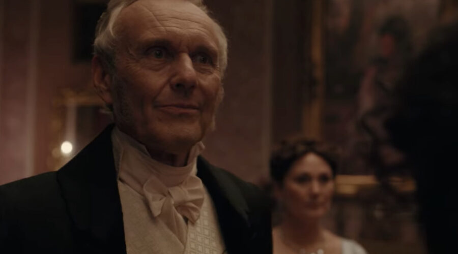 Anthony Head interpreta Lord Sheffield nel quinto episodio della seconda stagione di “Bridgerton”. Credits: Cattura schermo/Netflix.