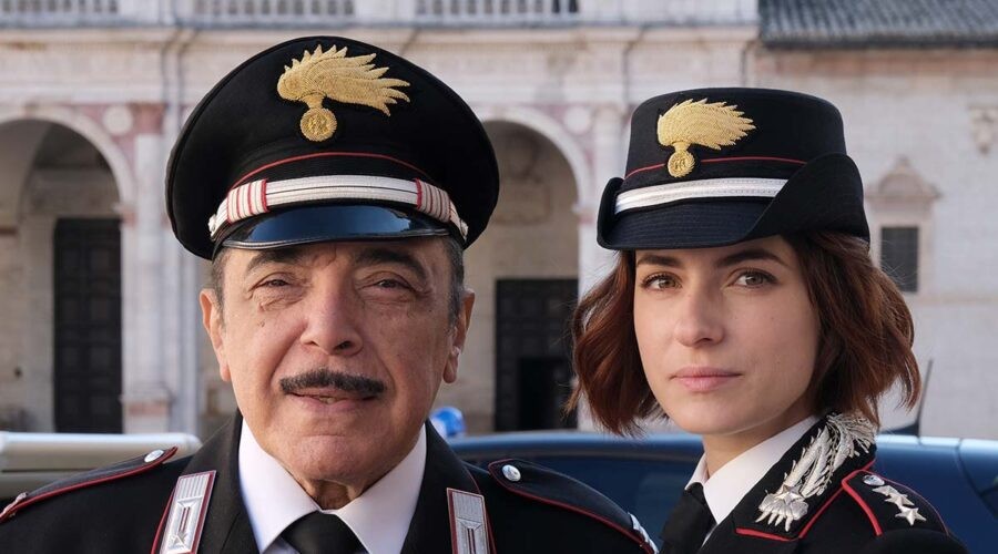 Da sinistra a destra: Nino Frassica e Maria Chiara Giannetta in