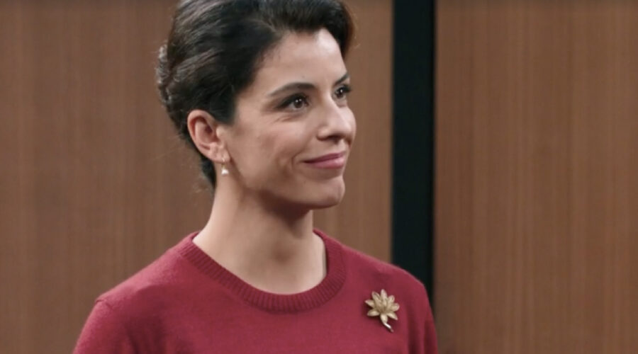 Caterina Bertone (Beatrice Conti) in una scena della puntata 122 de