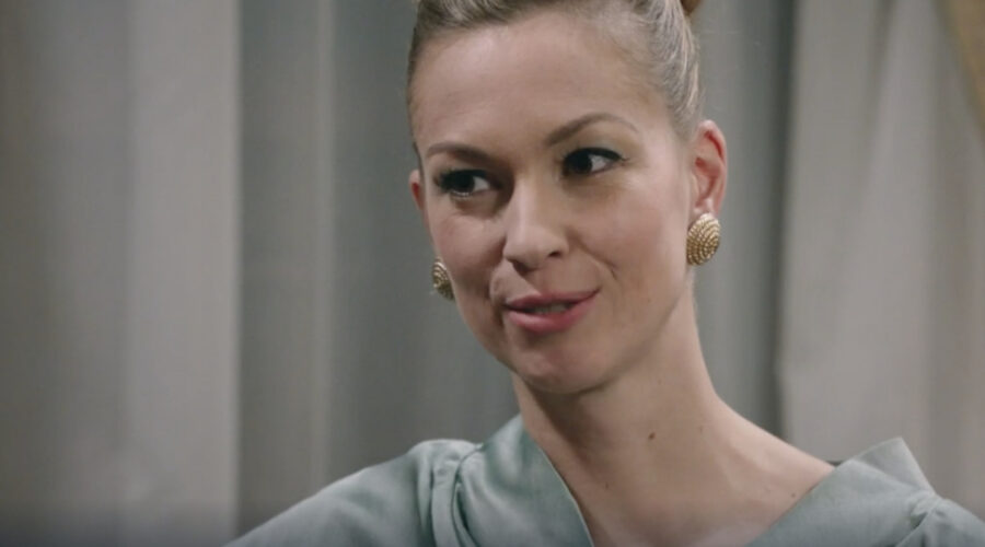 Greta Oldoni (Fiorenza Gramini) in una scena della puntata 128 de