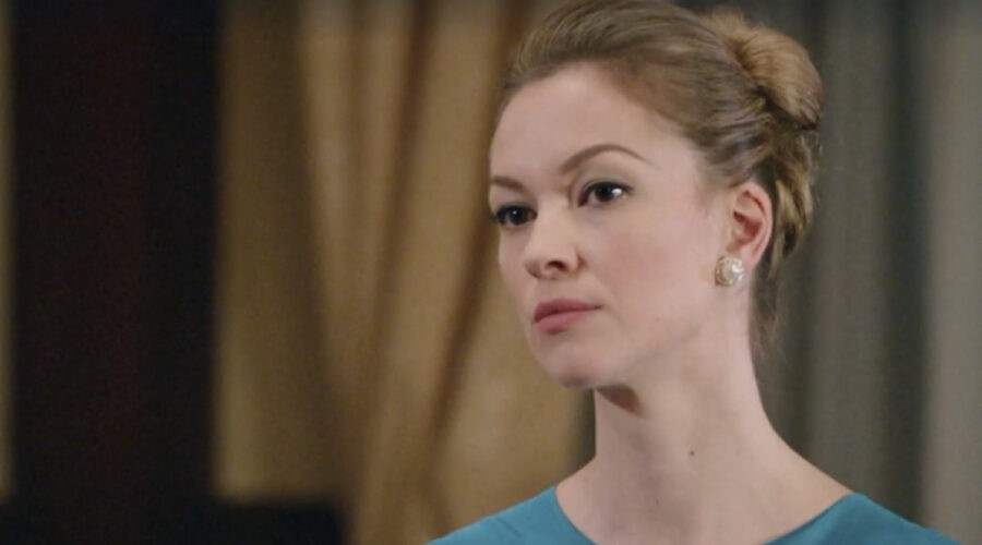 Greta Oldoni (Fiorenza Gramini) in una scena della puntata 134 de