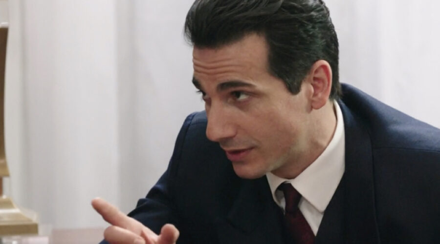 Luca Bastianello (Dante Romagnoli) in una scena della puntata 136 de