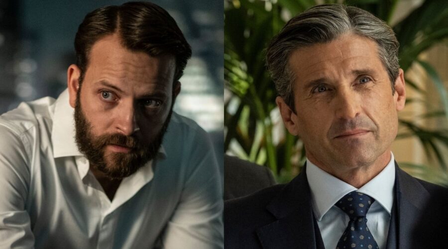 A Sinistra Alessandro Borghi e a Destra Patrick Dempsey In Diavoli 2 Stagione. Credits: Sky