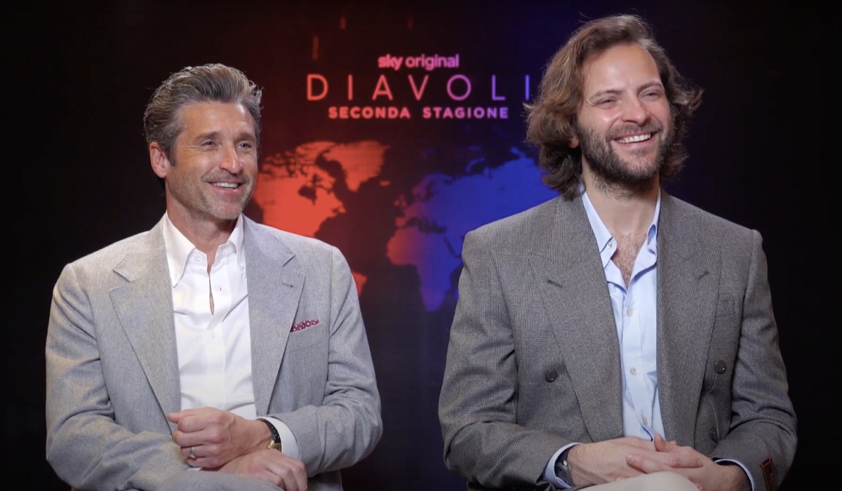 Patrick Dempsey e Alessandro Borghi, protagonisti di “Diavoli”. Credits: Cattura schermo/Sky.