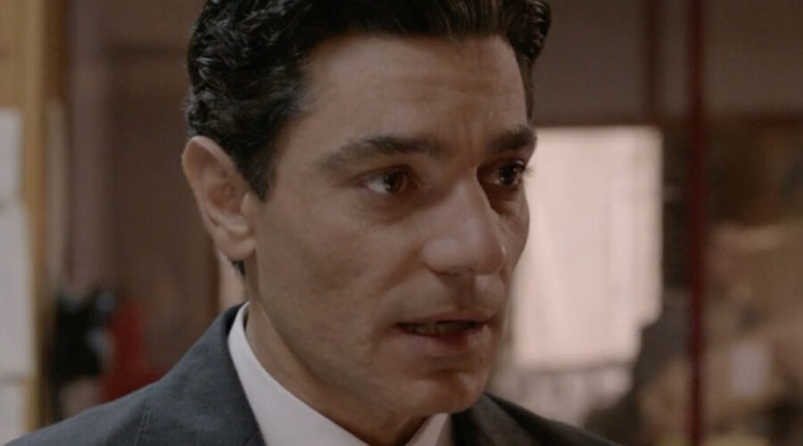 Giuseppe Zeno (Pietro Mori) in una scena della puntata 1 de