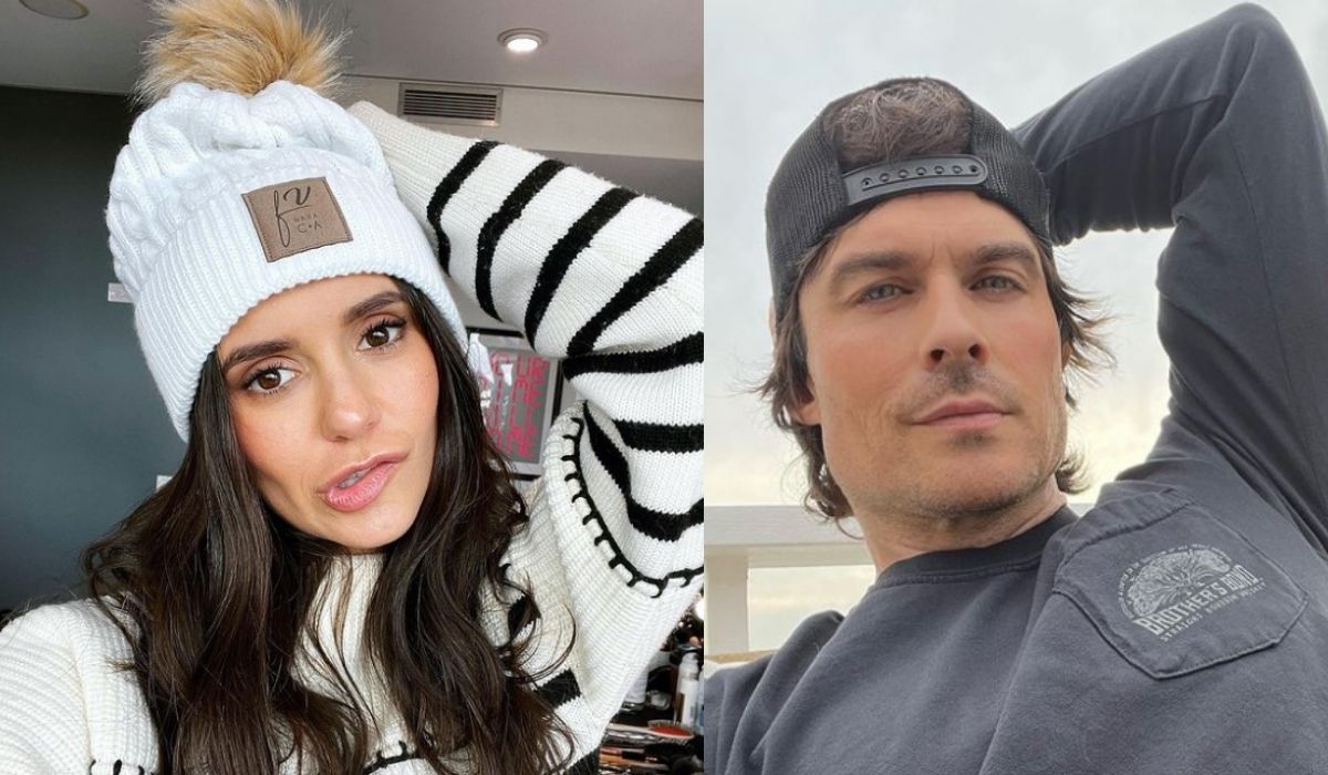 A Sinistra: Nina Dobrev /a Destra Ian Somerhalder In Due Post Dai Loro Profili Instagram Ufficiali