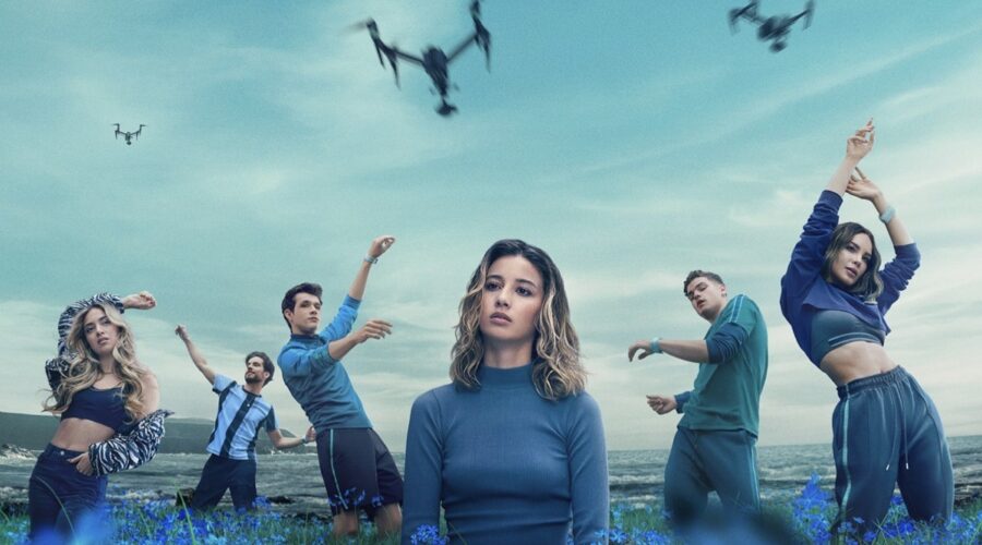 Un particolare del poster di “Benvenuti a Eden”. Credits: Netflix.