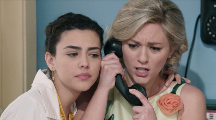 Da sinistra: Chiara Russo (Maria Puglisi) e Francesca Del Fa (Irene Cipriani) in una scena della puntata 130 de