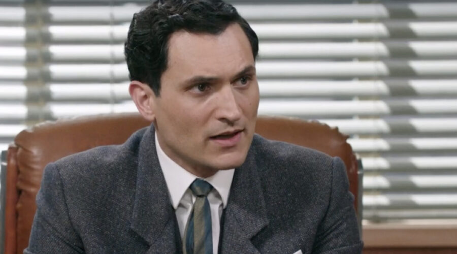 Alessandro Tersigni (Vittorio Conti) in una scena della puntata 157 de 